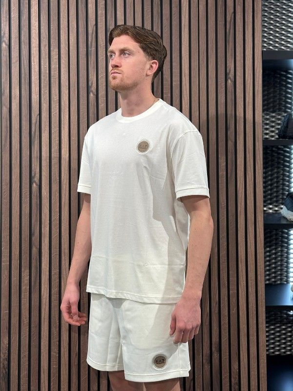 Armani EA7 - Unisex Jersey Shorts - Wit