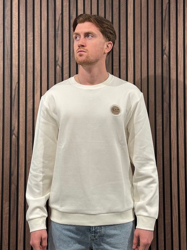 Armani EA7 - Unisex Jersey Sweatshirt - Wit