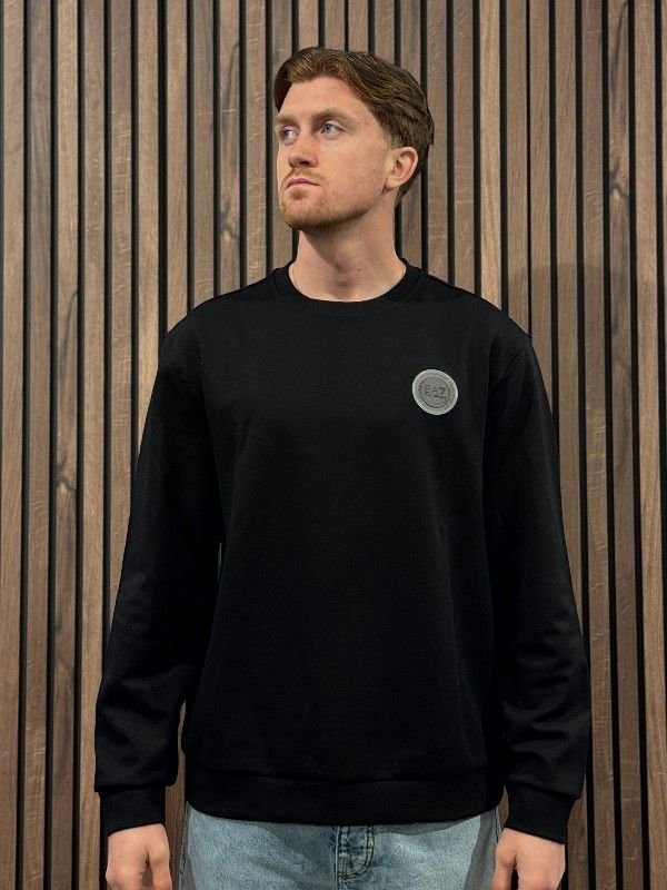 Armani EA7 - Unisex Jersey Sweatshirt - Zwart