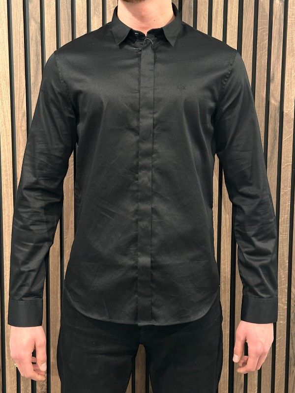 Armani Exchange - Man Woven Shirt - Zwart