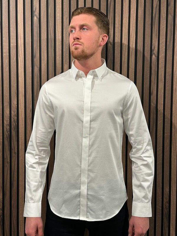 Armani Exchange - Man Woven Shirt - Wit