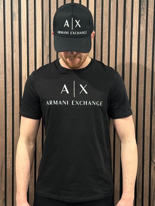 Armani Exchange - Man Woven Baseball Hat - Zwart