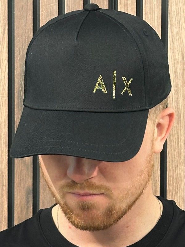 Armani Exchange - Man Woven Baseball Hat - Zwart