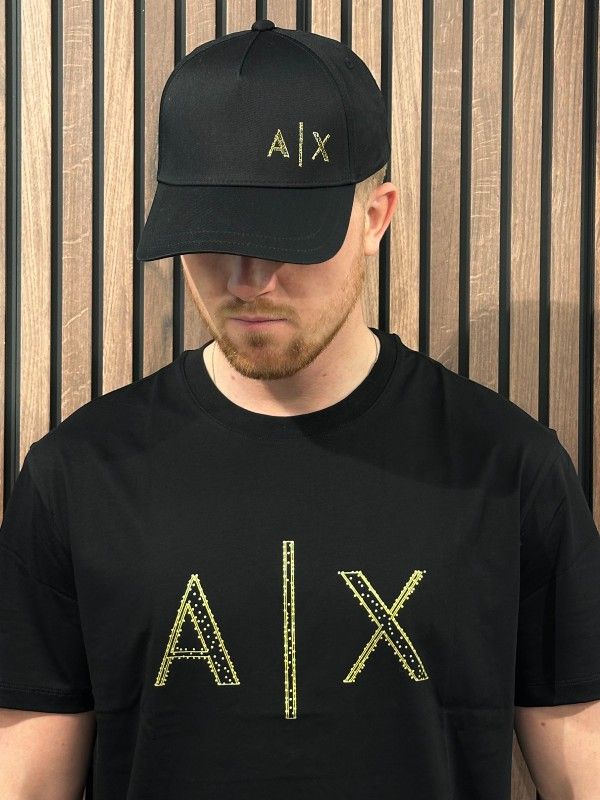 Armani Exchange - Man Woven Baseball Hat - Zwart