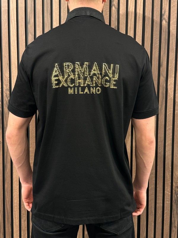 Armani Exchange - Man Jersey Polo Shirt - Zwart