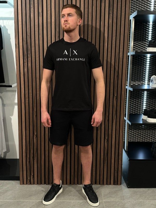 Armani Exchange - Man Jersey Bermuda - Zwart