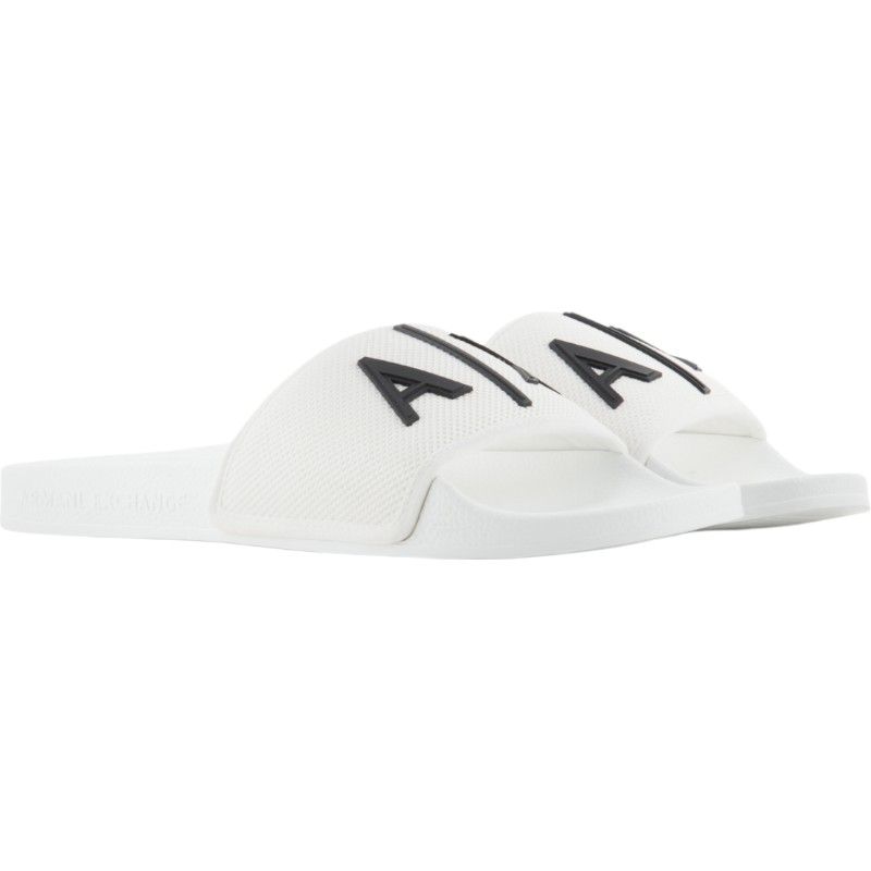 Armani Exchange - Slippers - Wit