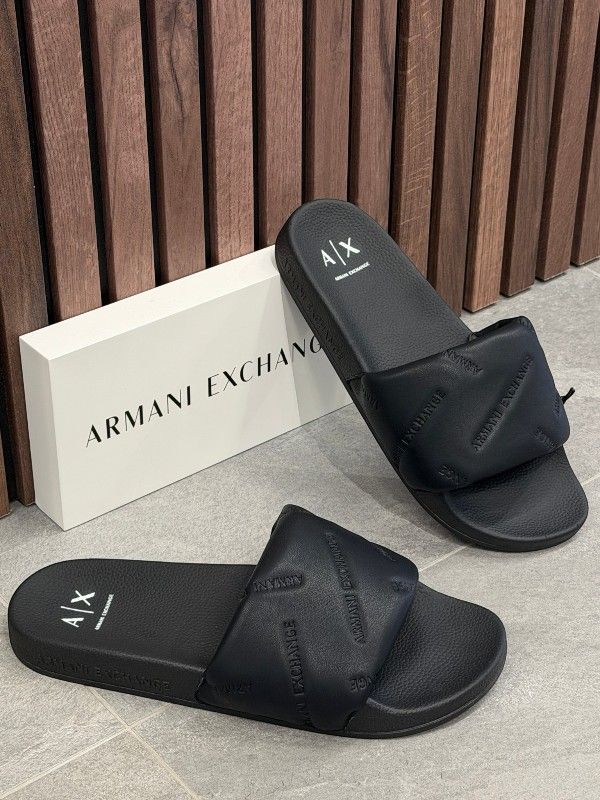 Armani Exchange - Slippers - Zwart