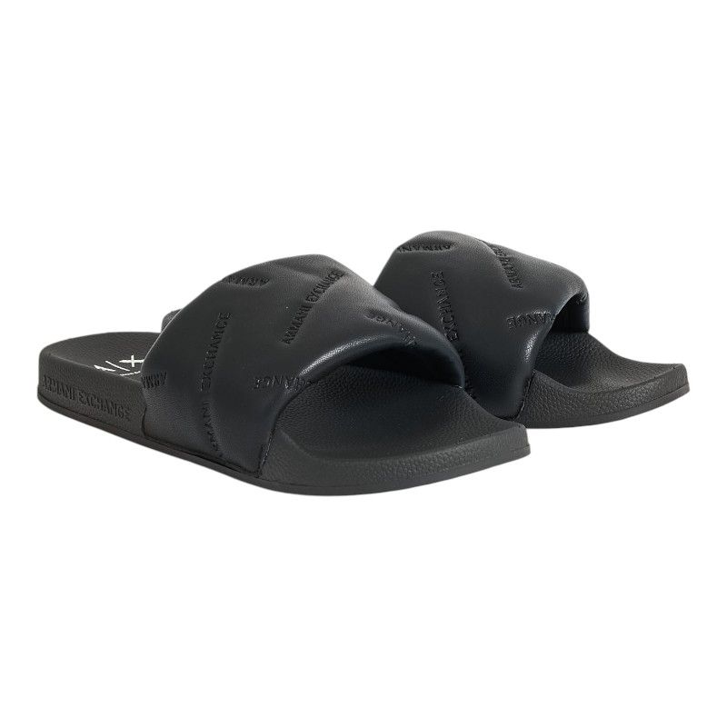 Armani Exchange - Slippers - Zwart