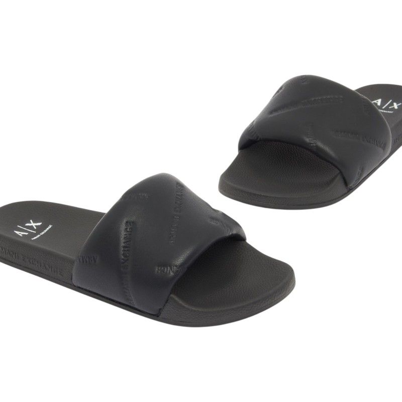 Armani Exchange - Slippers - Zwart