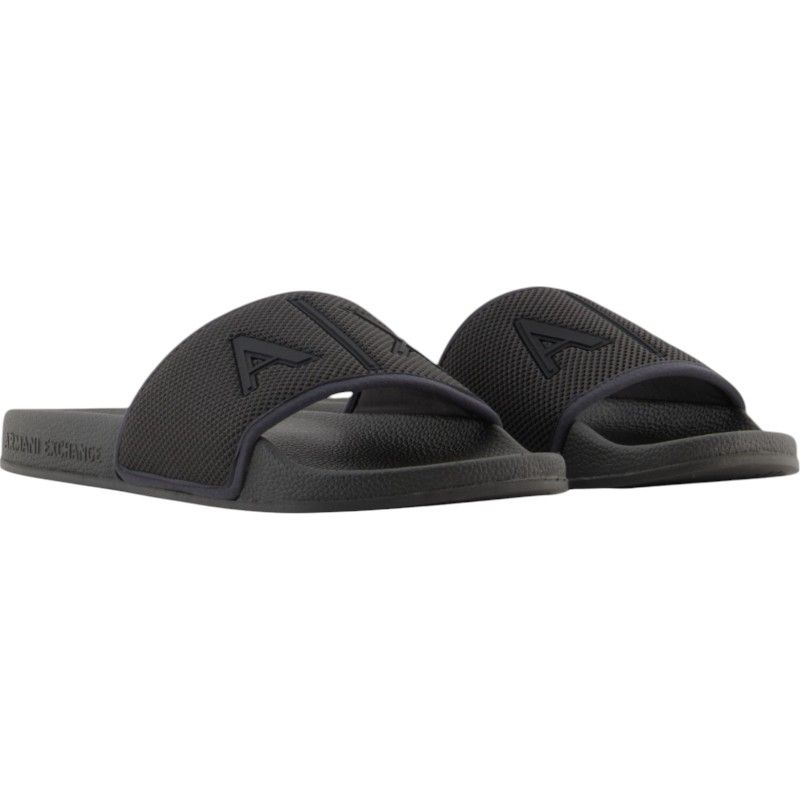 Armani Exchange - Slippers - Zwart