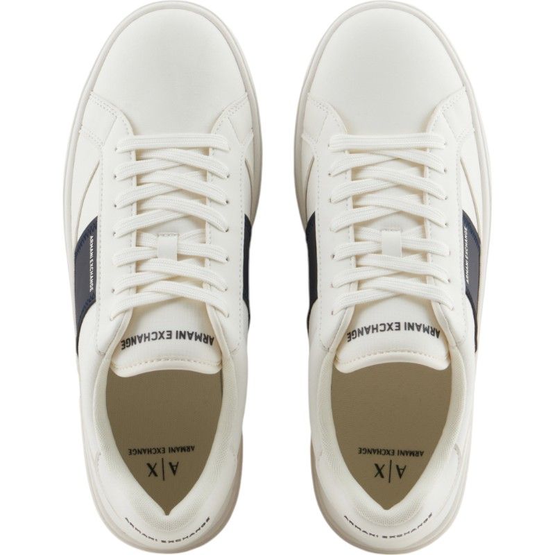 Armani Exchange - Man Leather Sneakers - Wit