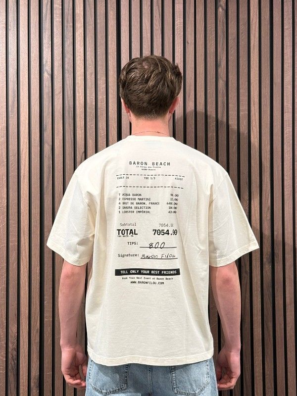 Baron Filou - T-shirt Baron Beach Bill - Wit
