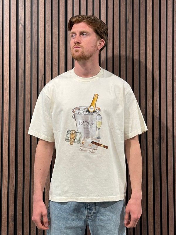 Baron Filou - T-shirt Baron Beach Bill - Wit