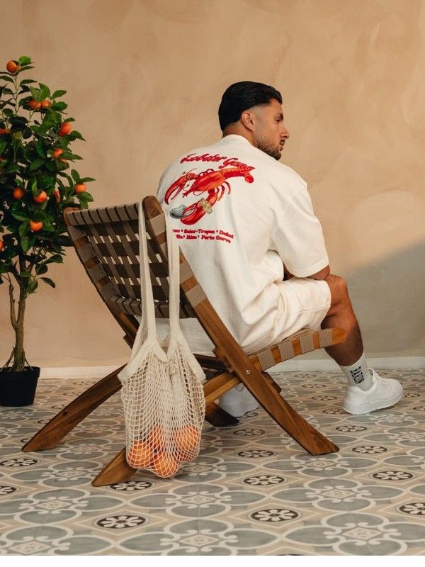 Baron Filou - T-shirt Lobster Gang - Wit
