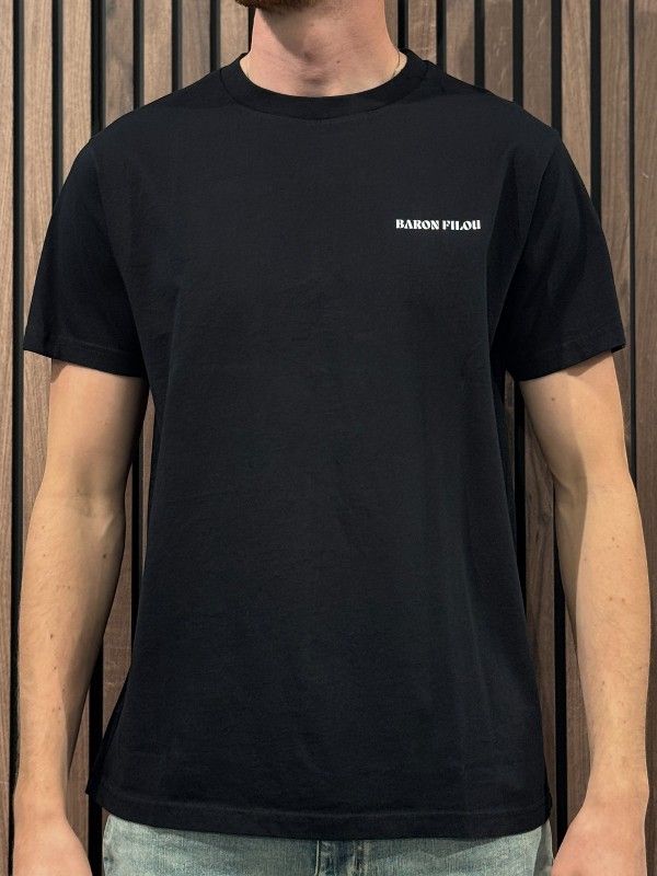 Baron Filou - T-shirt Oval Backprint Filou CLI - Zwart