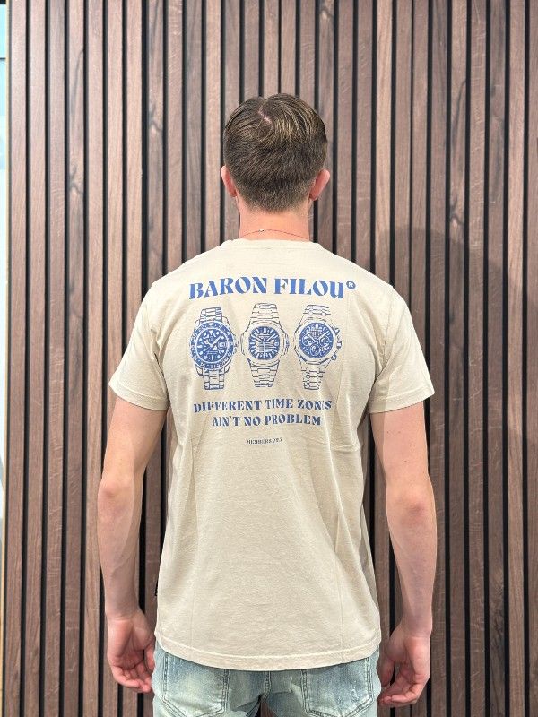 Baron Filou - T-shirt Timezones - Beige