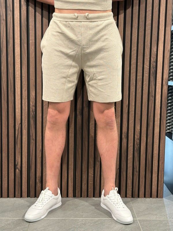 Boss - Waffle Shorts - Beige