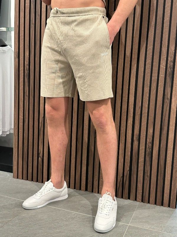 Boss - Waffle Shorts - Beige