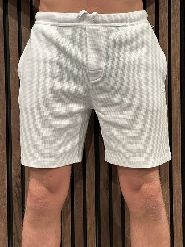 Boss - Waffle Shorts - Wit