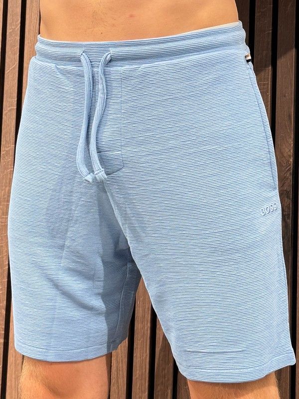 Boss - Rib Shorts - Blauw