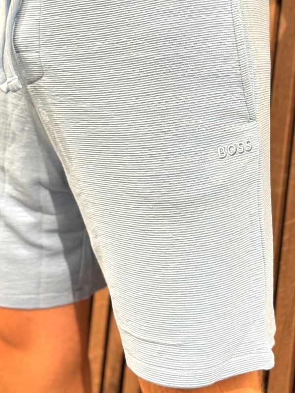 Boss - Rib Shorts - Blauw