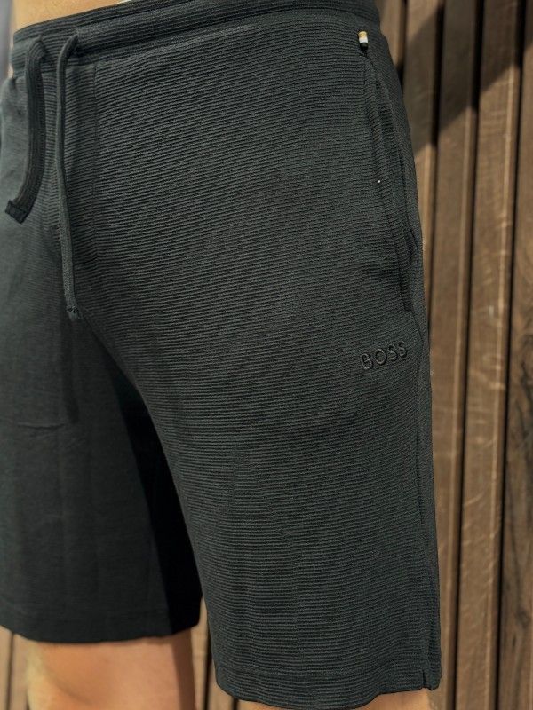 Boss - Rib Shorts - Zwart