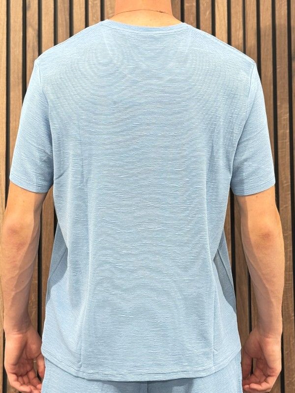 Boss - Rib T-shirt - Blauw