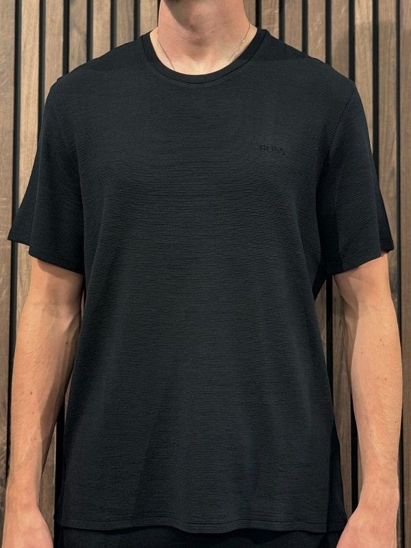 Boss - Rib T-shirt - Zwart