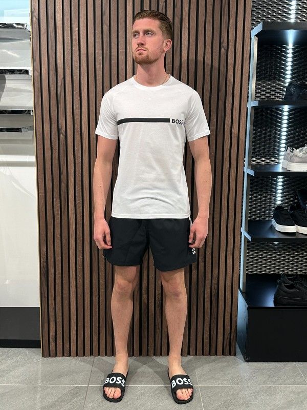 Boss - T-shirt RN Slim Fit - Wit