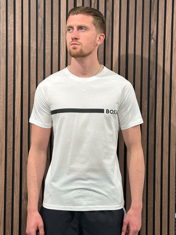 Boss - T-shirt RN Slim Fit - Wit