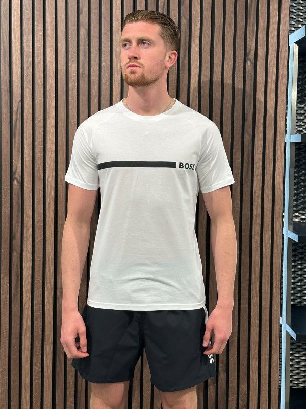 Boss - T-shirt RN Slim Fit - Wit