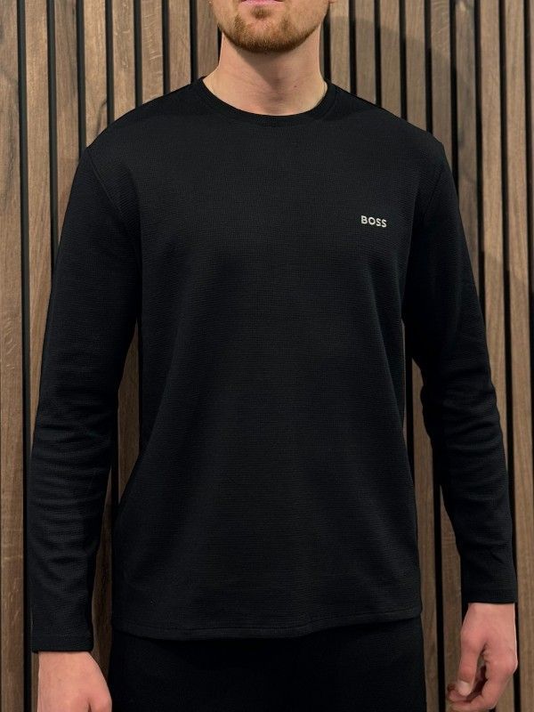 Boss - Waffle Lounge Set - Zwart 