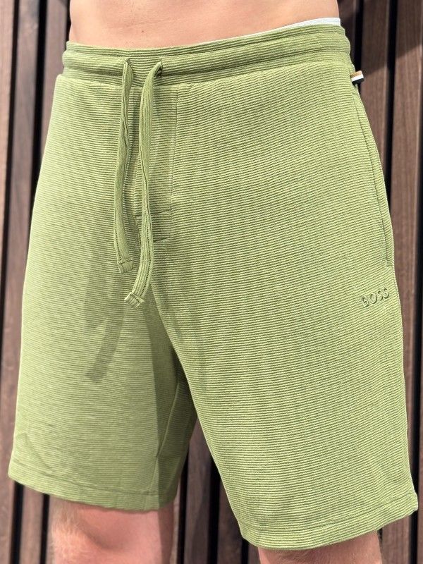 Boss - Rib Shorts - Groen