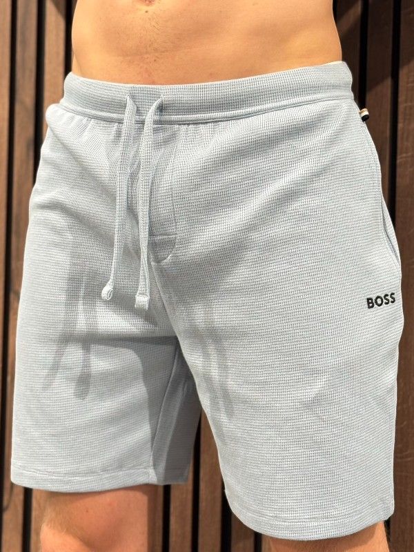 Boss - Waffle Shorts - Blauw