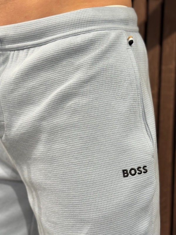 Boss - Waffle Shorts - Blauw