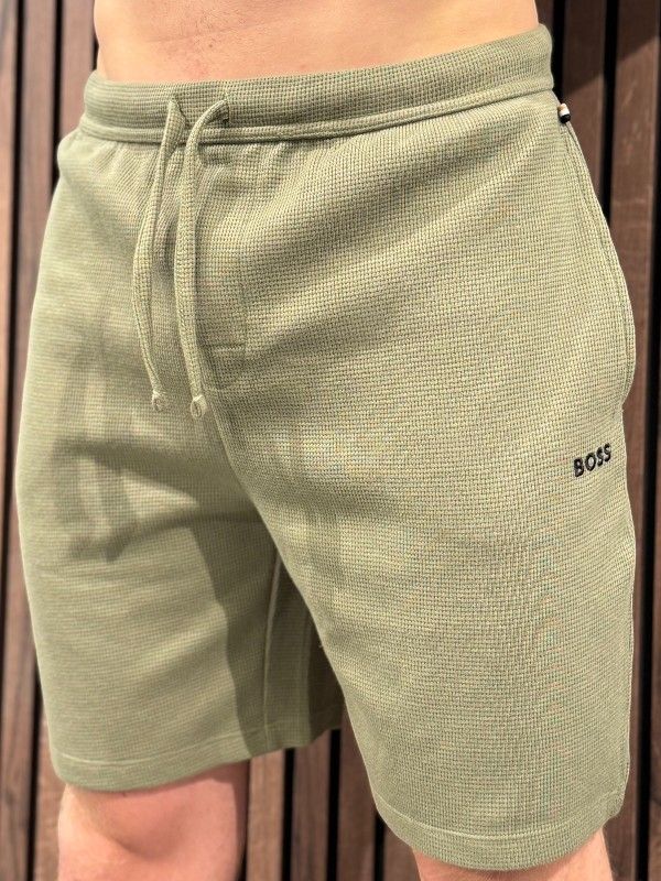 Boss - Waffle Shorts - Groen
