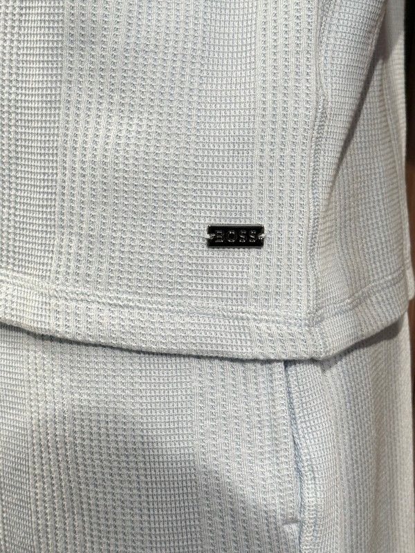 Boss - Structure T-shirt - Blauw