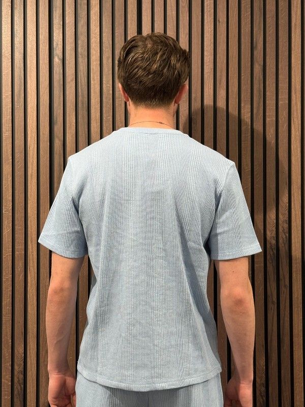 Boss - Structure T-shirt - Blauw