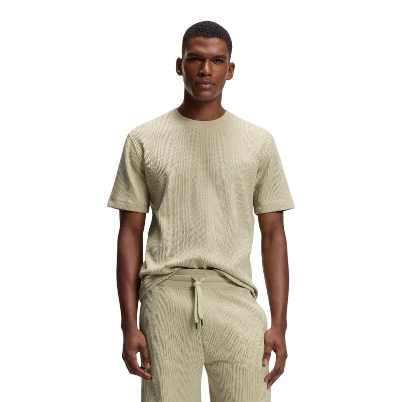 Boss - Structure T-shirt - Groen