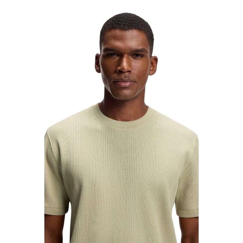 Boss - Structure T-shirt - Groen