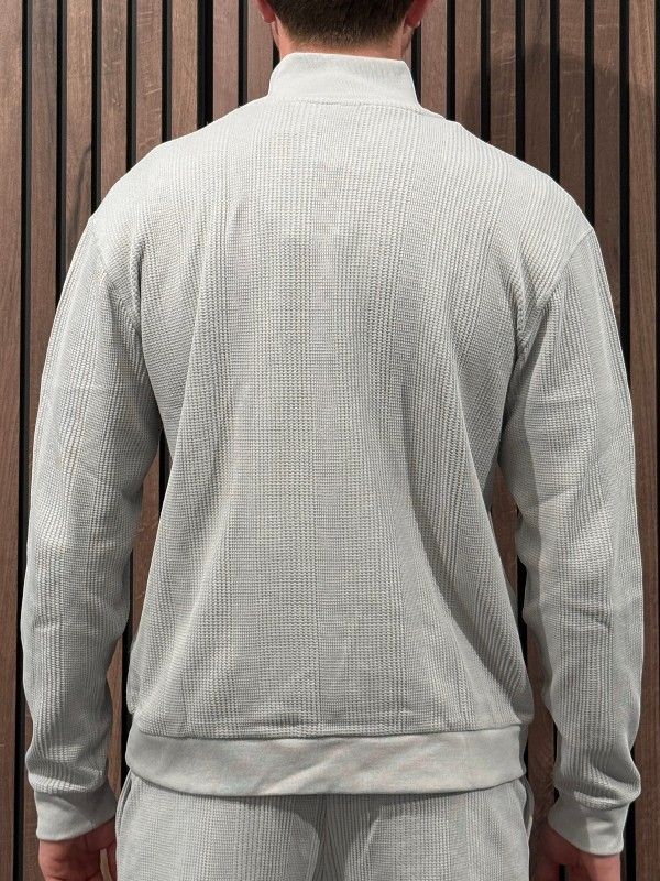 Boss - Structure Zip Jacket - Grijs