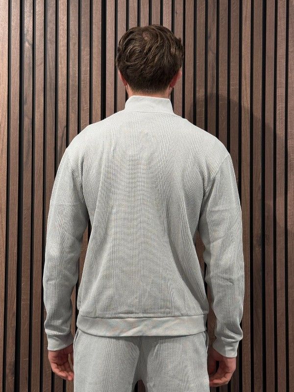 Boss - Structure Zip Jacket - Grijs