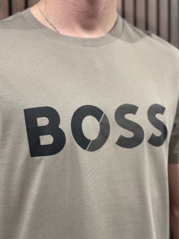 Boss - Tee Tape Logo - Beige