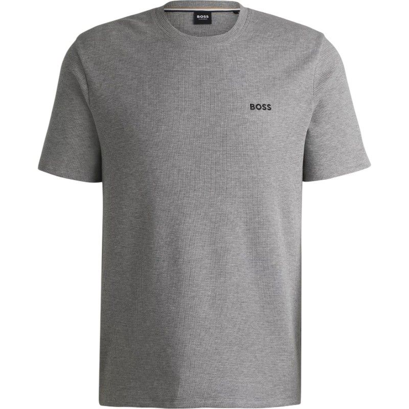 Boss - Waffle T-Shirt - Grijs