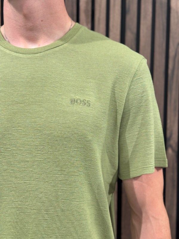Boss - Rib T-shirt - Groen
