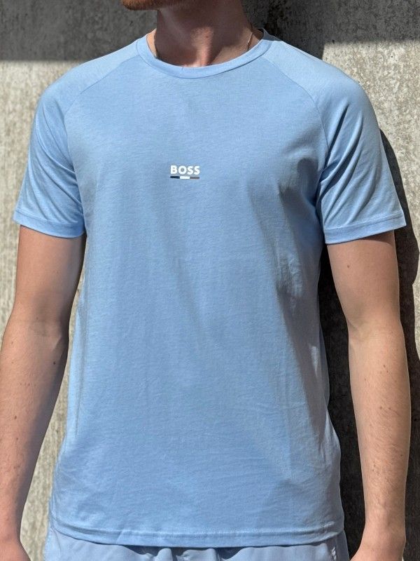 Boss - T-Shirt RN Slim Fit - Blauw