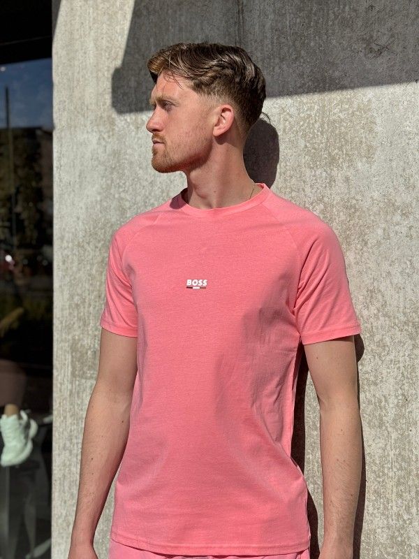 Boss - T-Shirt RN Slim Fit - Roze