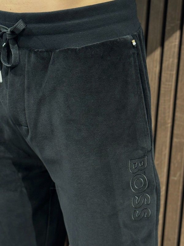 Boss - Velour pants - Zwart