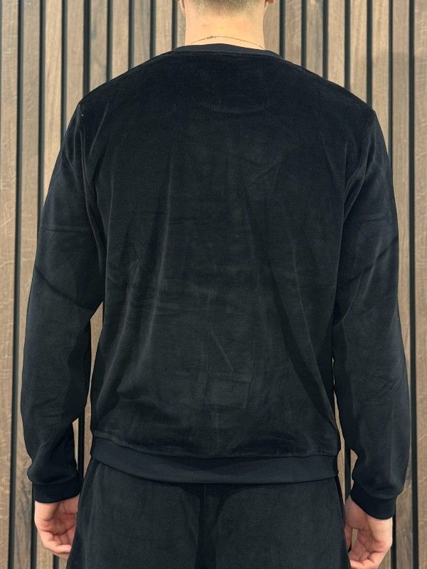 Boss - Velour Sweatshirt - Zwart